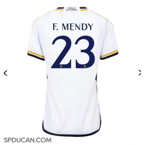 Zenski Nogometni Dres Real Madrid Ferland Mendy #23 Domaci 2023-24 Kratak Rukav